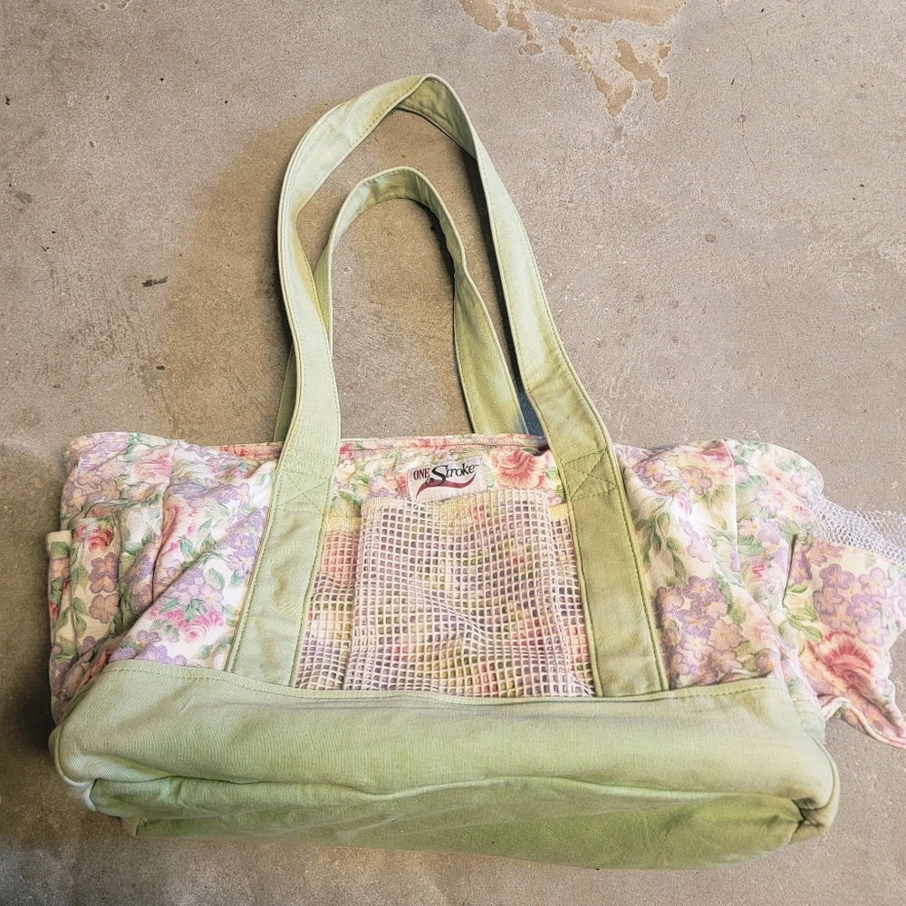 *Vintage Large Floral Women's Crafter Bag*